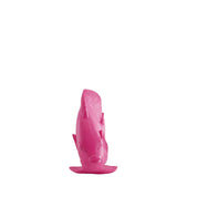 Ornament - Platte Vis - Polyresin - Roze - 19,5x10,5x16cm