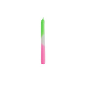 Candles - Dipdye - Wax green/white/pink - S4