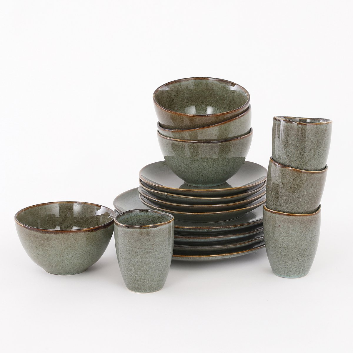 Tabo Crockery Set 4 Persons - Green
