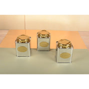 Silver and Golden Sugar Box 10x10x10cm