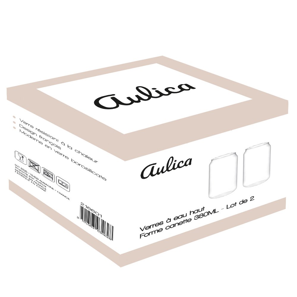 Glazen voor 380 ml  - set van 2