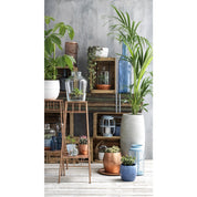 Rioja Bottle Vase - H75 x Ø18 cm - Recycled Glass - Light Blue