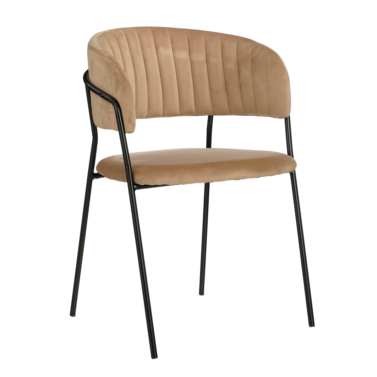 Moony Dining Chair - Velvet - Beige