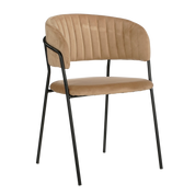 Moony Dining Chair - Velvet - Beige