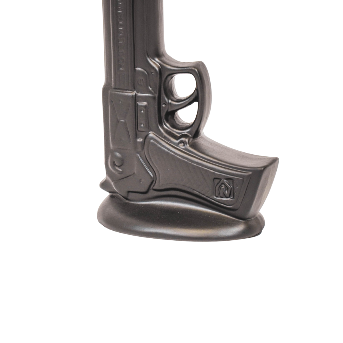 Vase - Pistol - Ceramic - Black - 15x9x23cm
