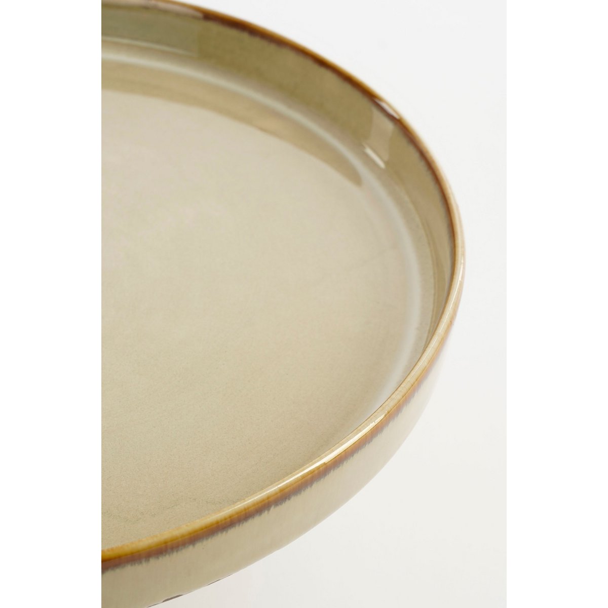 Racco Cake stand - H11 x Ø28 cm - Stoneware - Beige