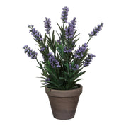 Artificial Lavender Plant in Flower Pot Stan - H33 x Ø20 cm - Blue