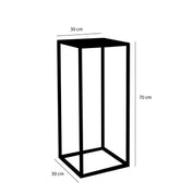 Goa Side table - Set of 2 - L30 x W30 x H70 cm - Metal - Black
