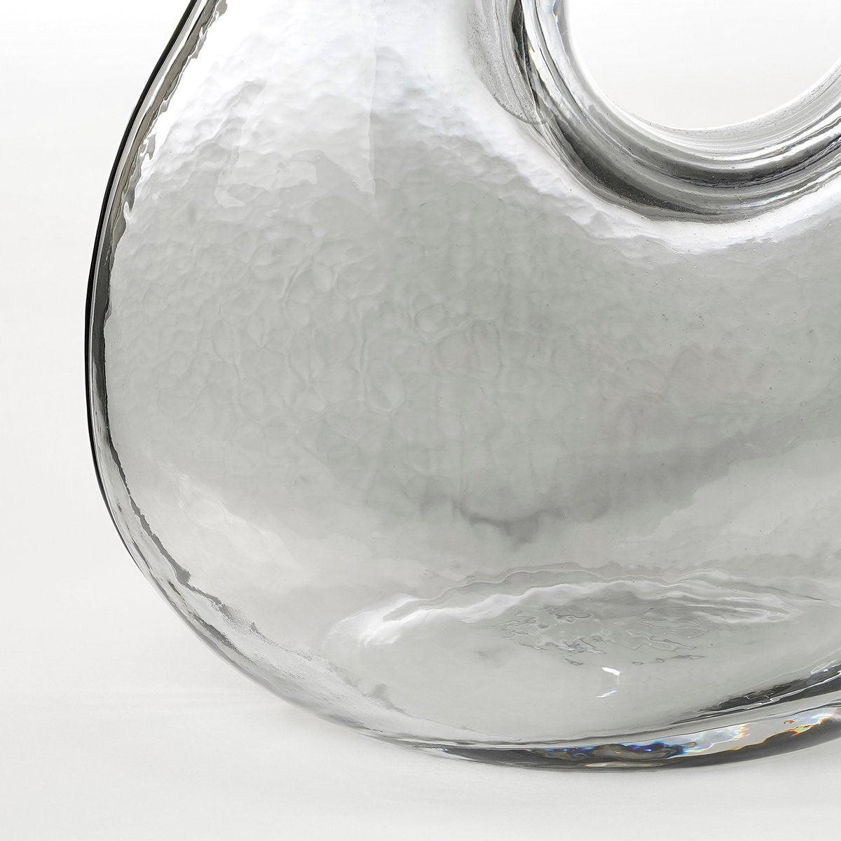 Jay Vase - L19 x W11 x H25 cm - Glass - Light gray