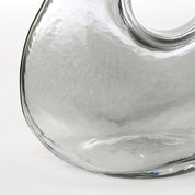 Jay Vase - L19 x W11 x H25 cm - Glass - Light gray