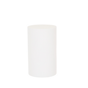 Side table / pillar cylinder - White 
