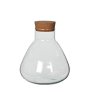 Emily Storage Jar - H25 x Ø23 cm - Recycled Glass - Transparent