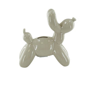 Ornament - Money Box Balloon Dog - Ceramic - Sand - 17x7x17cm