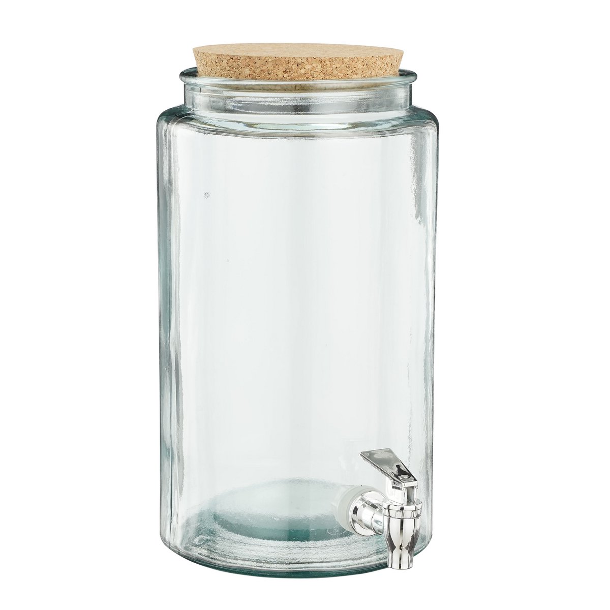 Beverage dispenser with tap - 6 liters - Recycled glass - Transparent