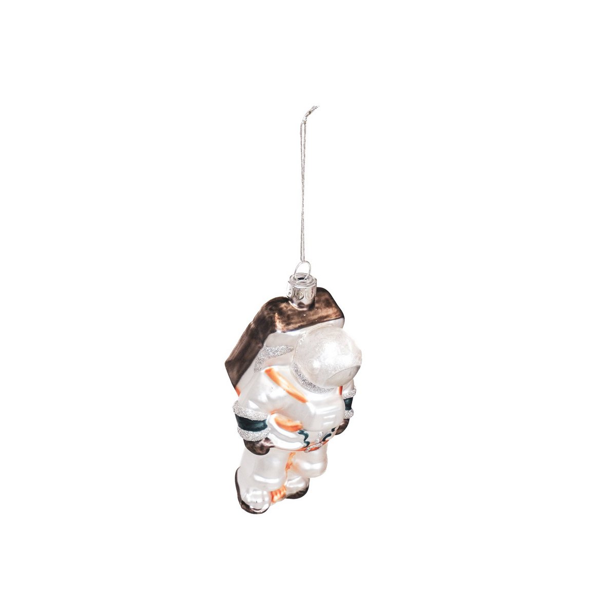 Christmas pendant - Astronaut - Glass - White - 7.5x7x14cm