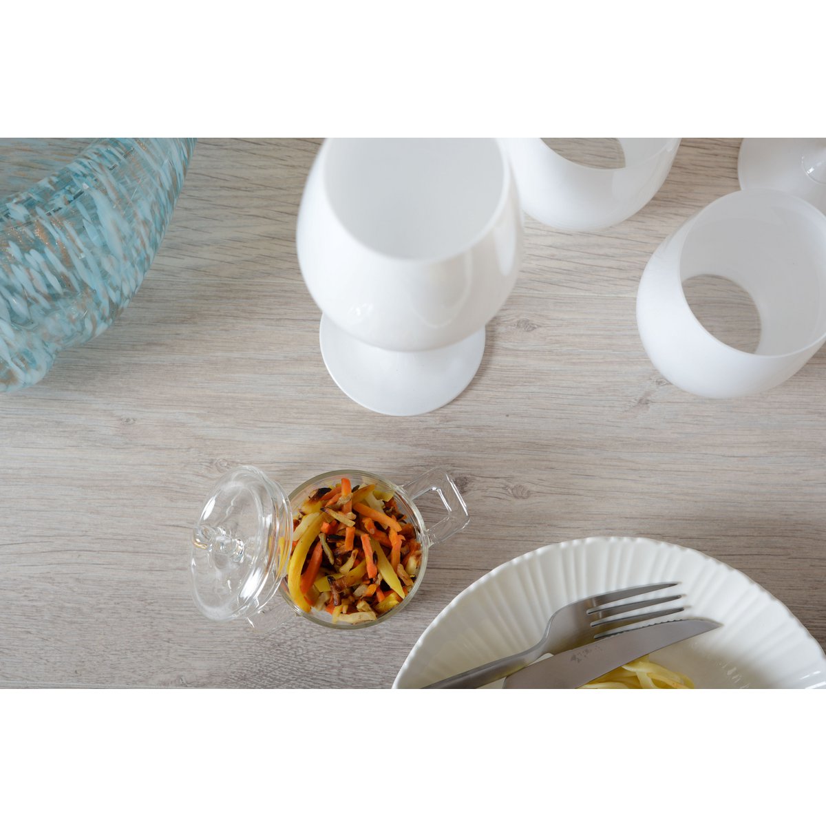 Mini Glass Pan 7x11x6cm