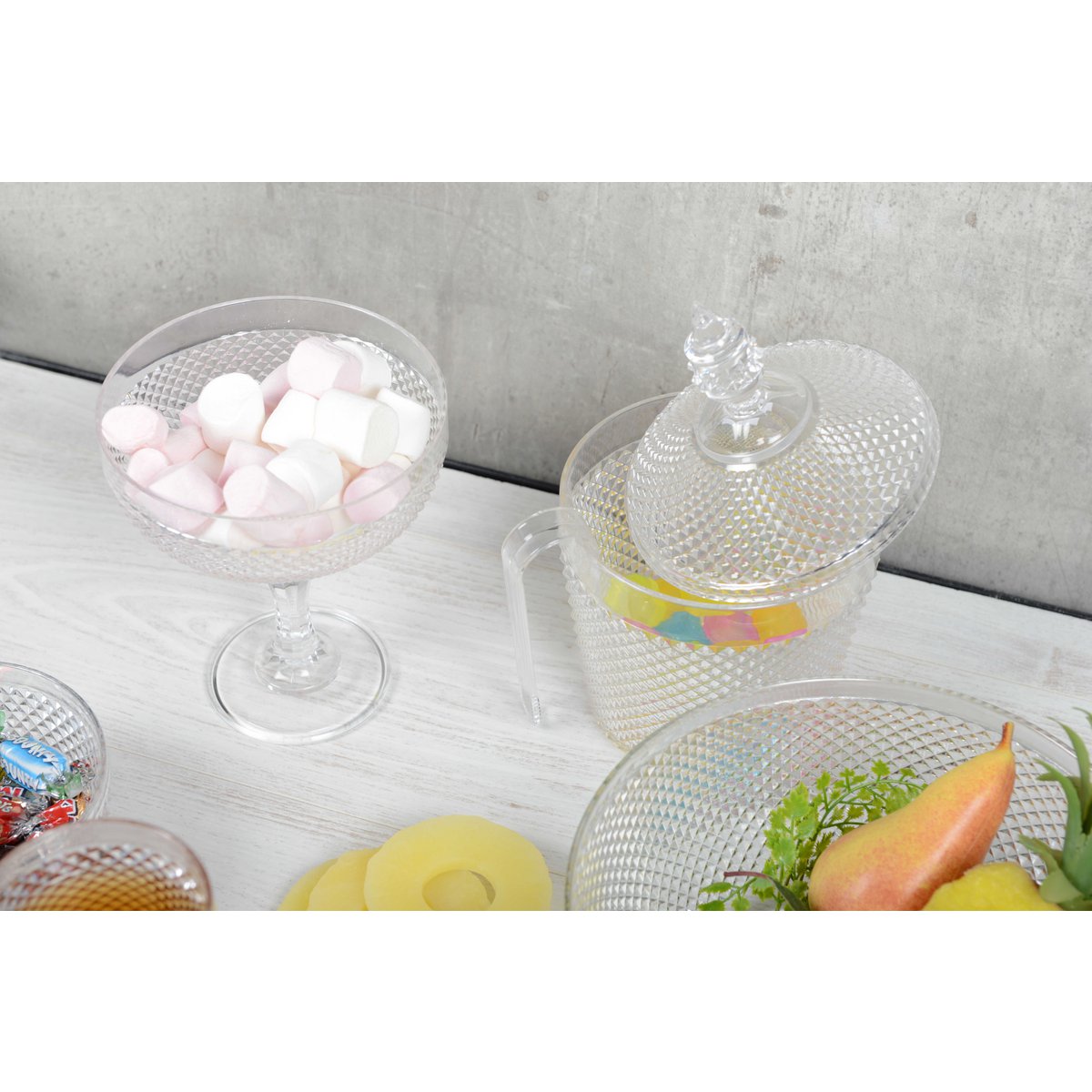 Acryl Acryl Cup Diamond 850 ml transparant