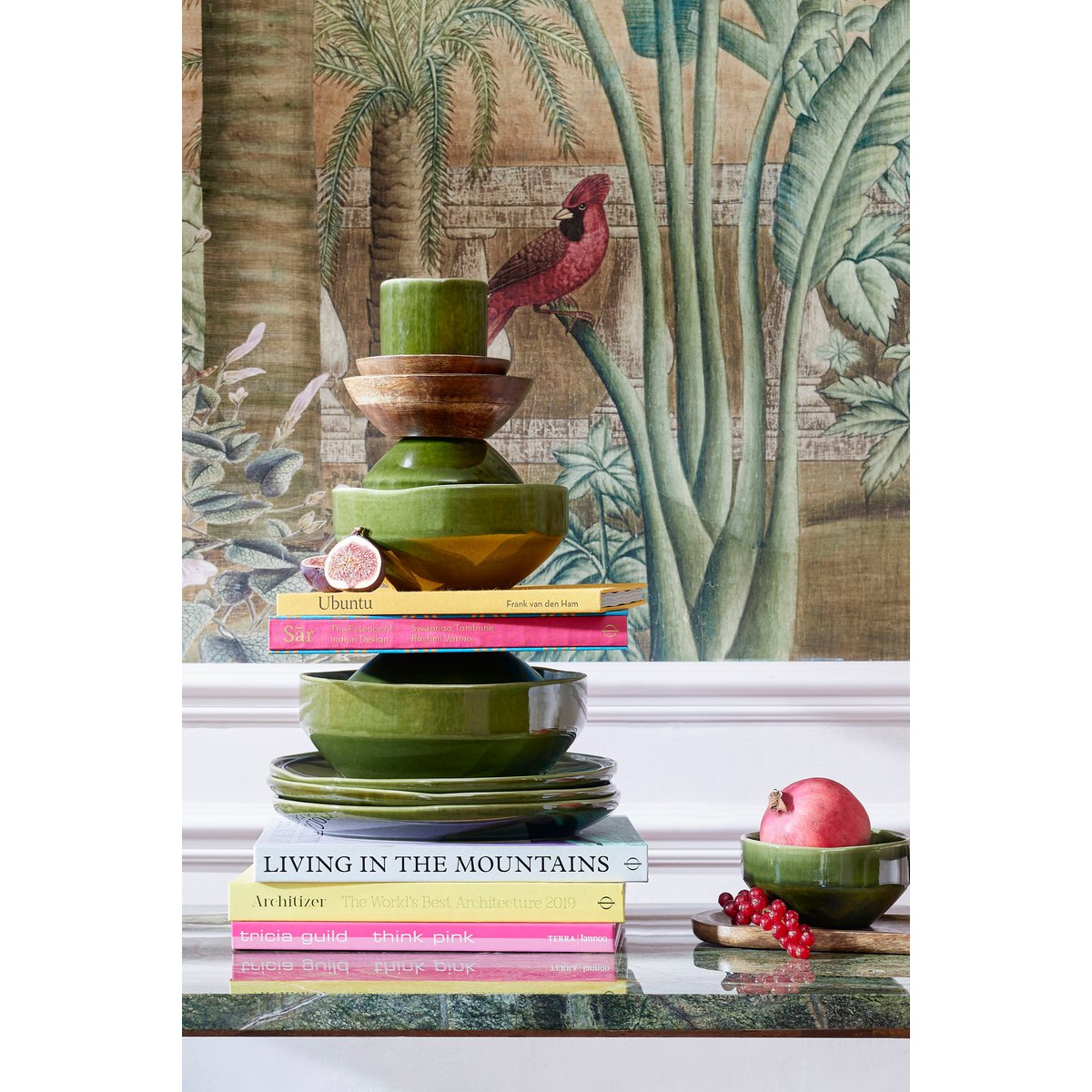Rhea Cup - 316 ml - Ceramic - Green
