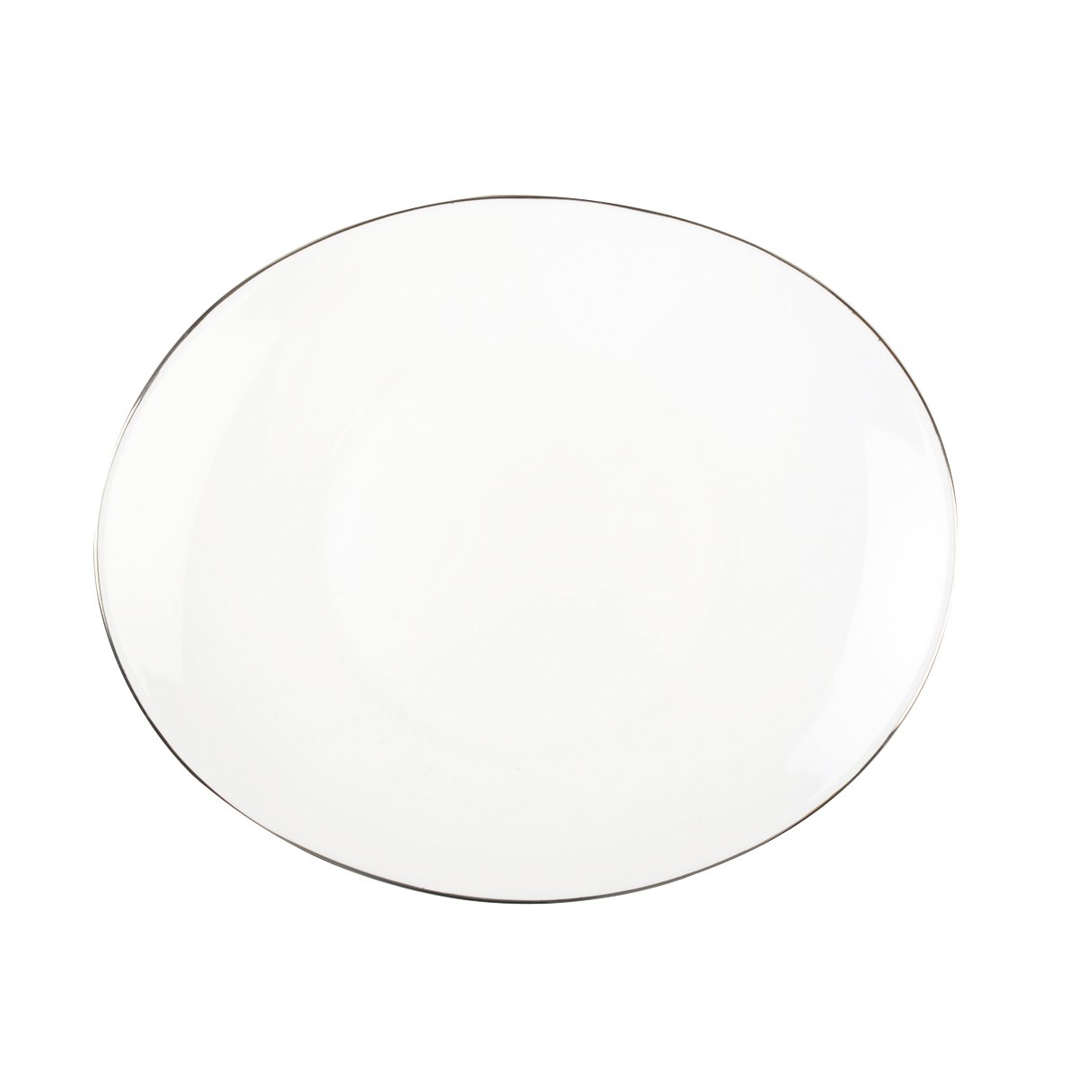 Platinumrand dessertplaat